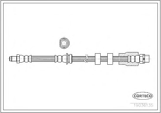 Tubo flexible de frenos 19036135