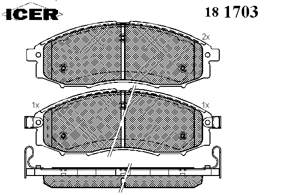 Brake Pad Set, disc brake 181703