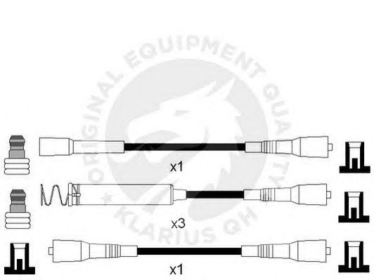 Комплект проводов зажигания XC562