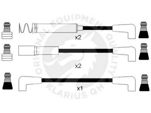 Jogo de cabos de ignição XC1541