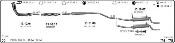 Exhaust System 504000076