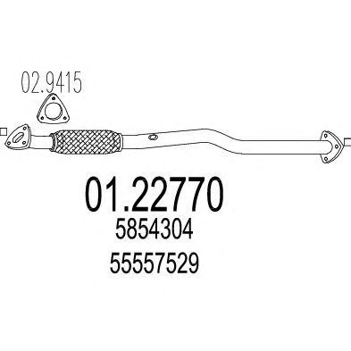 Exhaust Pipe 01.22770