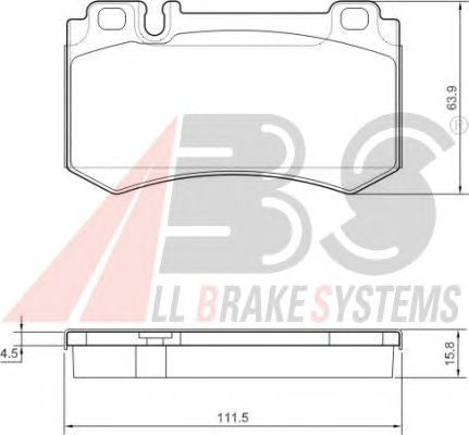 Brake Pad Set, disc brake 37454 OE