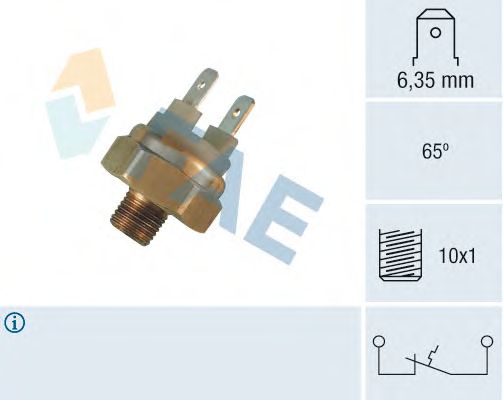 Interruptor de temperatura, precalentamiento tubo admisión; Interruptor de temperatura, testigo de líquido refrigerante 35440