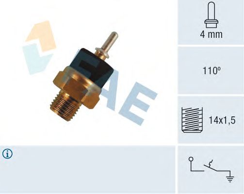 Temperature Switch, coolant warning lamp 35780