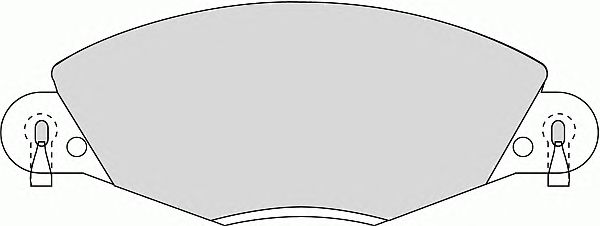 Комплект тормозных колодок, дисковый тормоз FD6876A