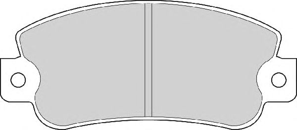 Комплект тормозных колодок, дисковый тормоз FD6253A
