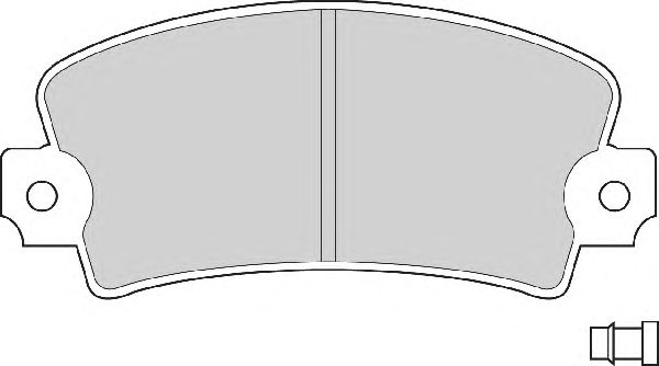 Комплект тормозных колодок, дисковый тормоз FD602A