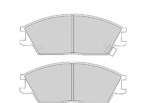 Комплект тормозных колодок, дисковый тормоз FD897A