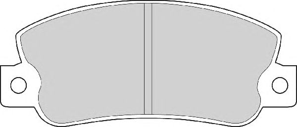 Комплект тормозных колодок, дисковый тормоз FD6250A