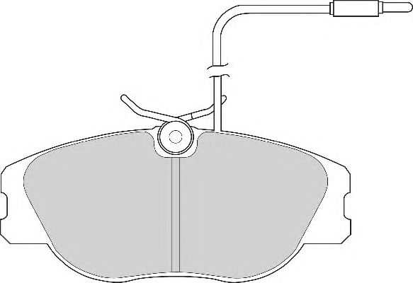 Комплект тормозных колодок, дисковый тормоз FD6248A