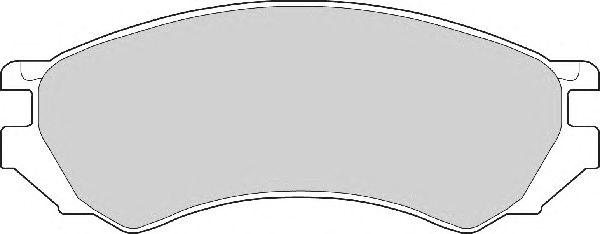 Комплект тормозных колодок, дисковый тормоз FD6480A