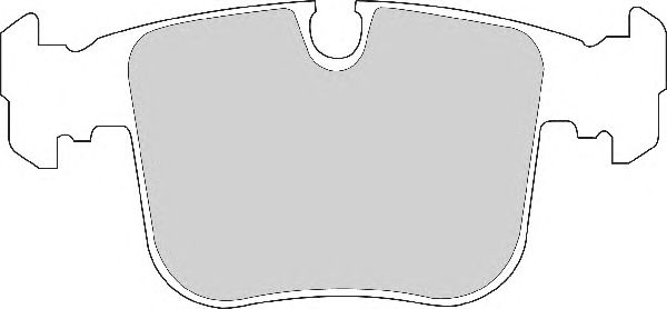 Комплект тормозных колодок, дисковый тормоз FD6671A