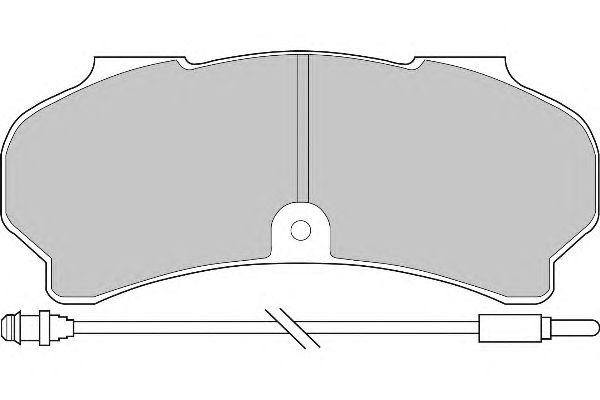 Комплект тормозных колодок, дисковый тормоз FD6108V