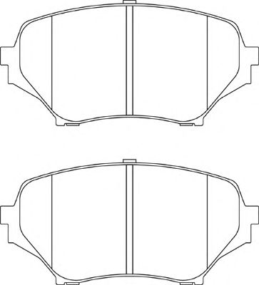 Комплект тормозных колодок, дисковый тормоз FD7245A