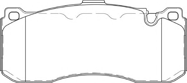 Комплект тормозных колодок, дисковый тормоз FD7421A