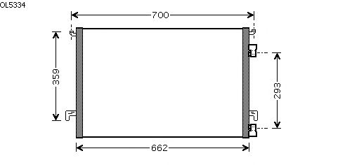 Condensador, ar condicionado OL5334