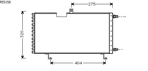 Kondensator, klimaanlegg PE5158