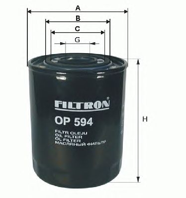 Filtro olio OP594