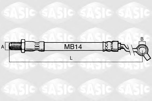 Tubo flexible de frenos SBH6317