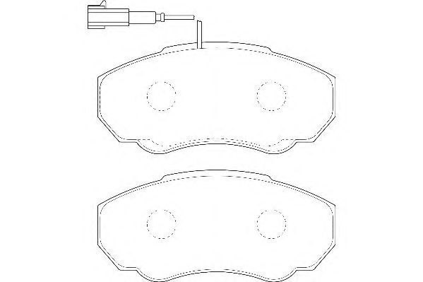 Комплект тормозных колодок, дисковый тормоз DBP231478