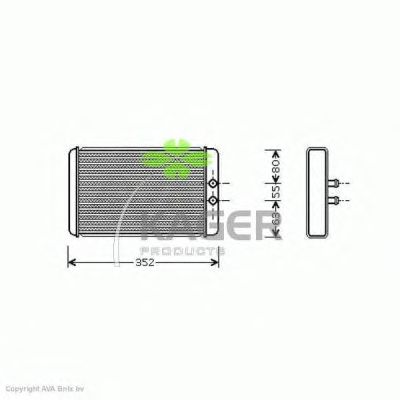 Heat Exchanger, interior heating 32-0057