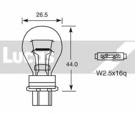 Bulb, indicator; Bulb, stop light; Bulb, rear fog light; Bulb, reverse light; Bulb, tail light LLB180