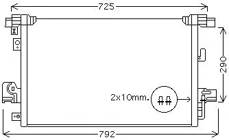Condenseur, climatisation 718M43