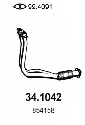 Exhaust Pipe 34.1042