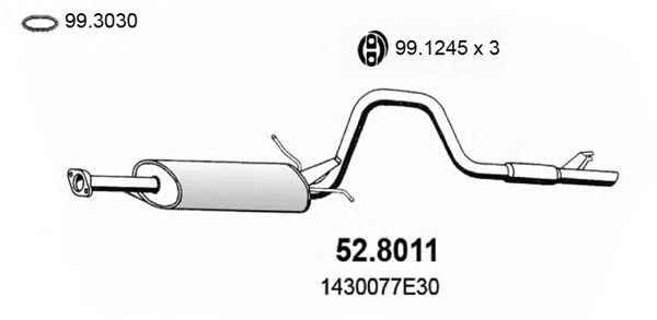 Средний / конечный глушитель ОГ 52.8011