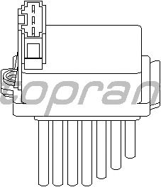 Blower Switch, heating/ventilation 111 035