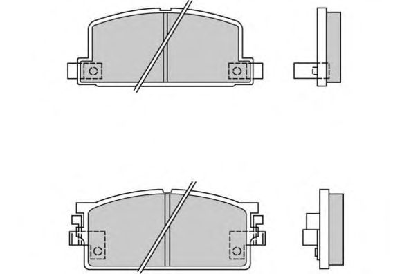 Комплект тормозных колодок, дисковый тормоз 12-0294