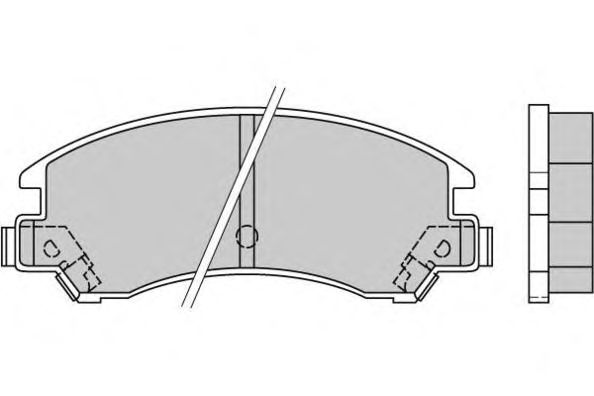 Комплект тормозных колодок, дисковый тормоз 12-0358