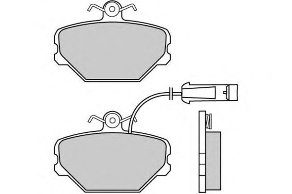 Комплект тормозных колодок, дисковый тормоз 12-0375