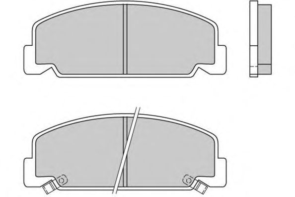 Комплект тормозных колодок, дисковый тормоз 12-0406