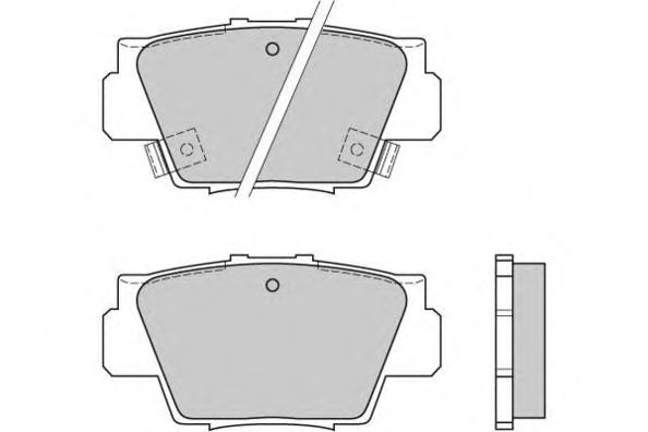 Комплект тормозных колодок, дисковый тормоз 12-0545