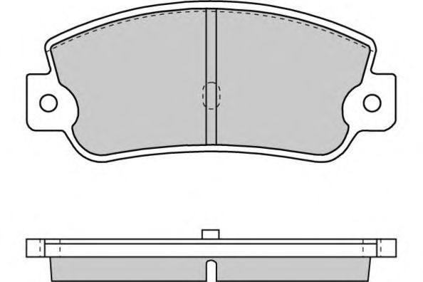 Комплект тормозных колодок, дисковый тормоз 12-0714