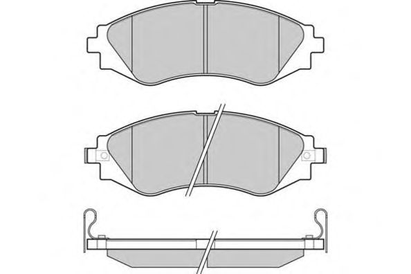 Комплект тормозных колодок, дисковый тормоз 12-1234