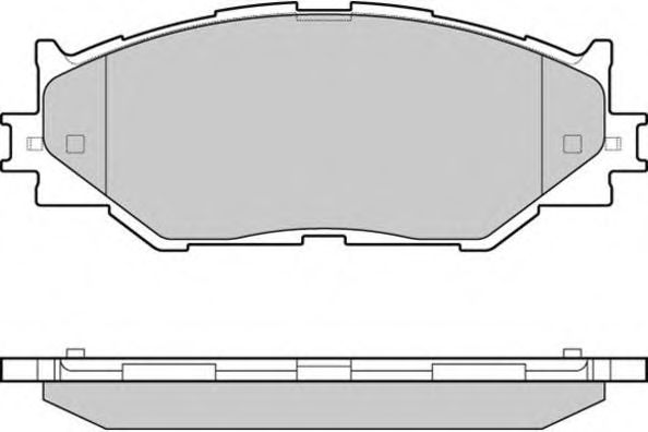 Комплект тормозных колодок, дисковый тормоз 12-1254