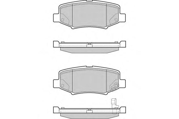 Kit de plaquettes de frein, frein à disque 12-1398