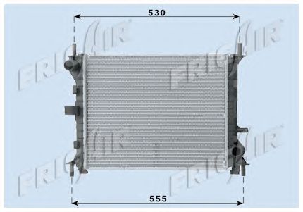 Radiator, engine cooling 0105.3056