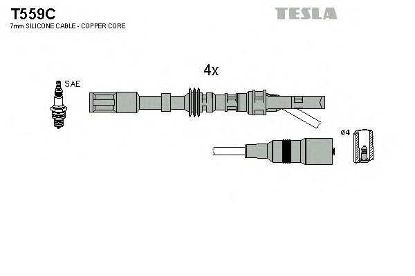 Juego de cables de encendido T559C