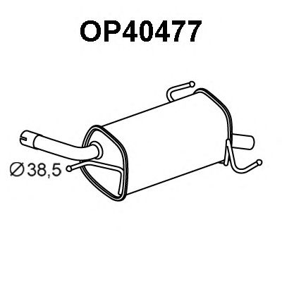 Silenciador posterior OP40477