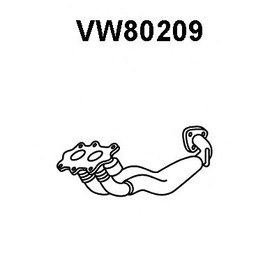 Eksosrør VW80209