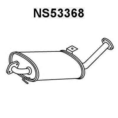 främre ljuddämpare NS53368
