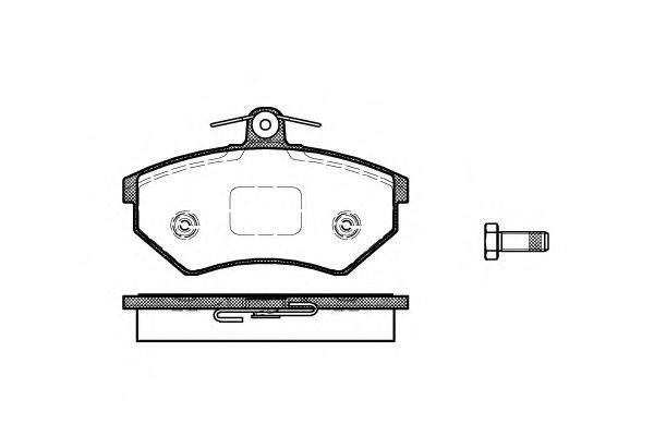 Комплект тормозных колодок, дисковый тормоз P0343.40