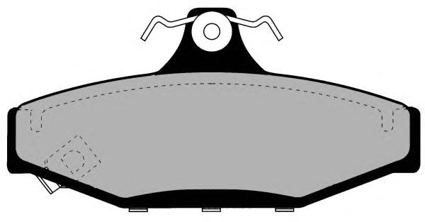 Комплект тормозных колодок, дисковый тормоз PA1159