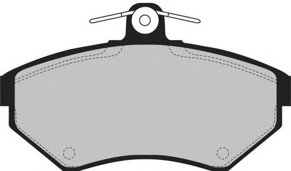 Комплект тормозных колодок, дисковый тормоз PA1186