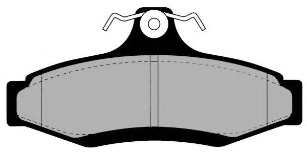 Комплект тормозных колодок, дисковый тормоз PA1191