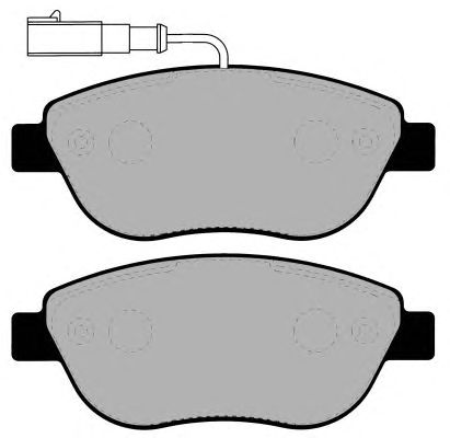 Комплект тормозных колодок, дисковый тормоз PA1307